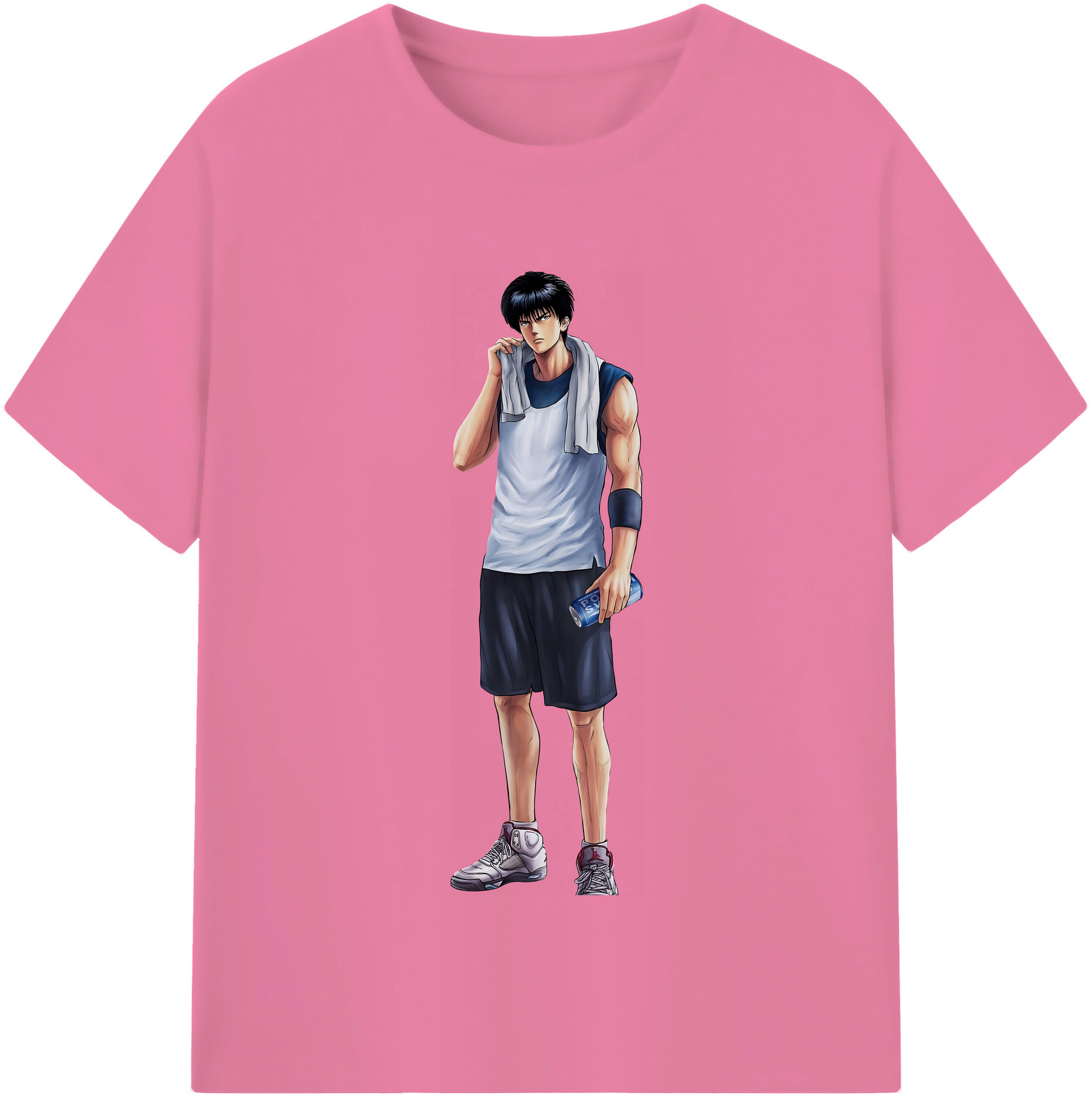 SLAM DUNK／スラムダンク 綿100％半袖Tシャツ（フロントプリント）
